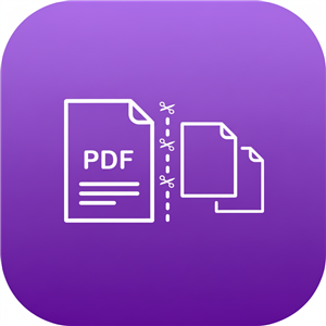 Split PDF icon - separate PDF pages into individual files