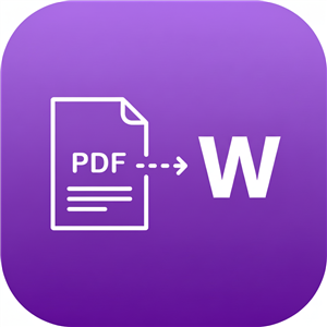 PDF to Word converter icon - convert PDF documents to Word