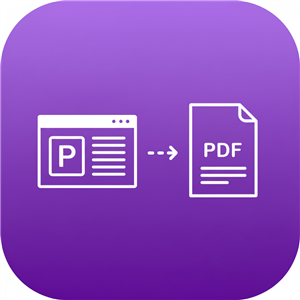 PowerPoint to PDF converter icon - convert PPT presentations to PDF