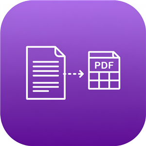 Text to PDF converter icon - convert TXT files to PDF